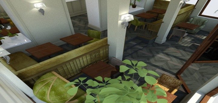 Зал итальянская кофейня «Sette Cafe». Посещайте по скидке