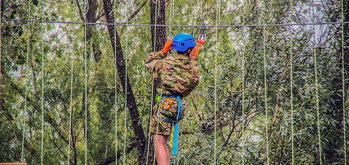 Акции на маршруты веревочного парка от клуба активного отдыха «Shanti Extreme» в Киеве