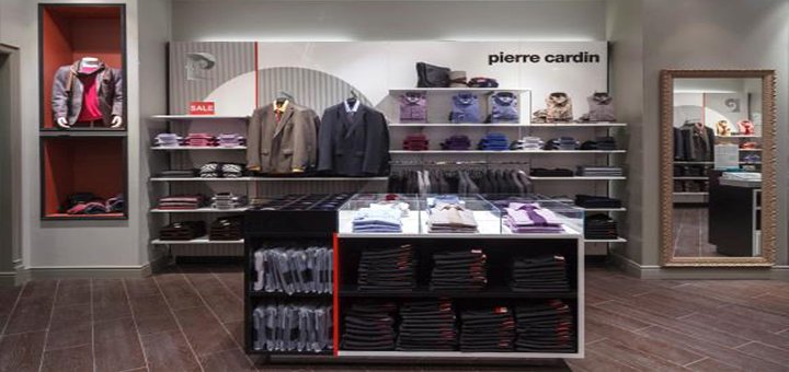 Discounts for all clothes in pierre cardin stores