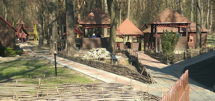 Rest with fishing, cooking caught fish, visiting a bathhouse and restaurant in &quot;mangal park&quot; in brovary