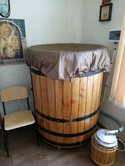 Кедровая бочка в кабинете здоровья «Nevrologica» в Николаеве. Записаться по скидке.