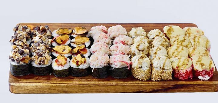 Sushi set at bucheri online restaurant in odessa. order with a discount