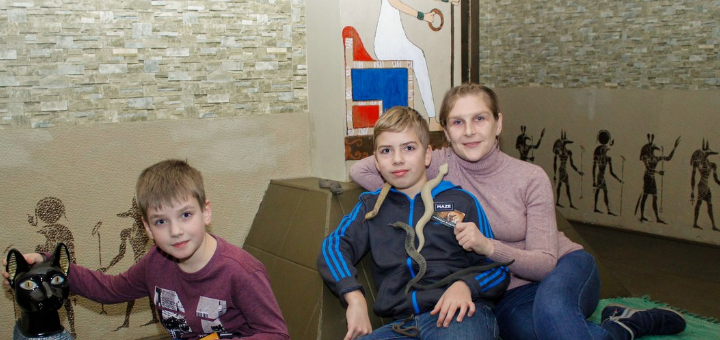 Квест комната Гробница фарана в "Взаперти" в Киеве. Заказывайте по скидке