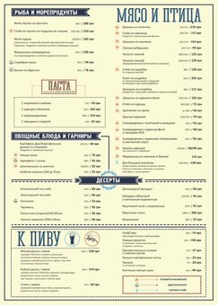 Меню Гриль-бара Luna в Одессе 1
