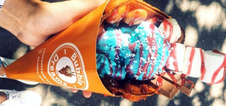 Discount on waffles at bubble dream waffle bar