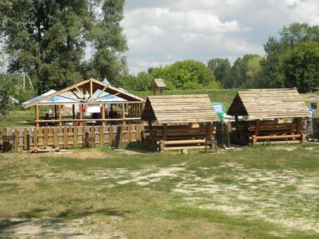 Recreation area dam near poltava. book with a discount.