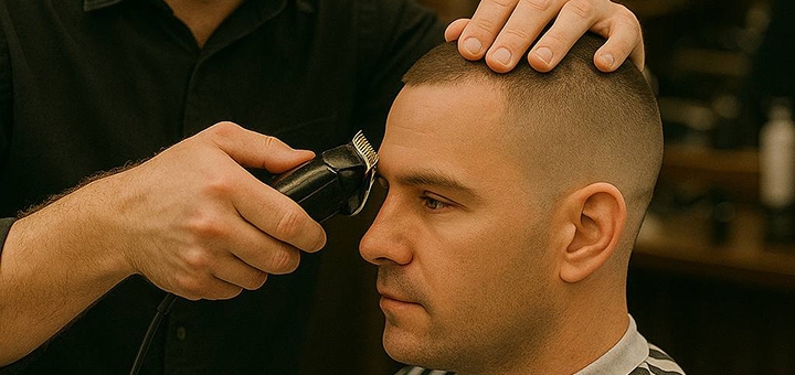 Стрижка для чоловіків в барбершопі Біла борода