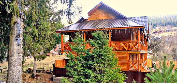 The facade of the hotel "Crimea" in Yaremche. Book a tour for the promotion.
