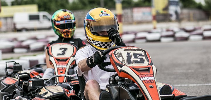 Discount on karting near the caravan in the crazykarting club