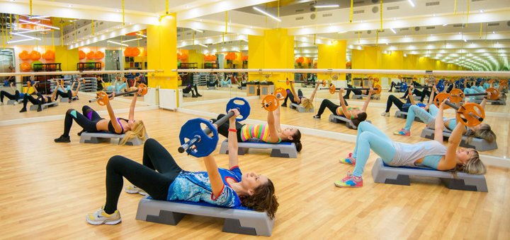 Fitness classes in the hotel and restaurant complex "Nemo".