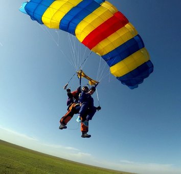 Parachute jumps at the Odessa flying club in Odessa. Order with a discount