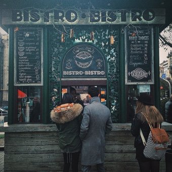 Bistro Bistro. Order a hot dog at a discount