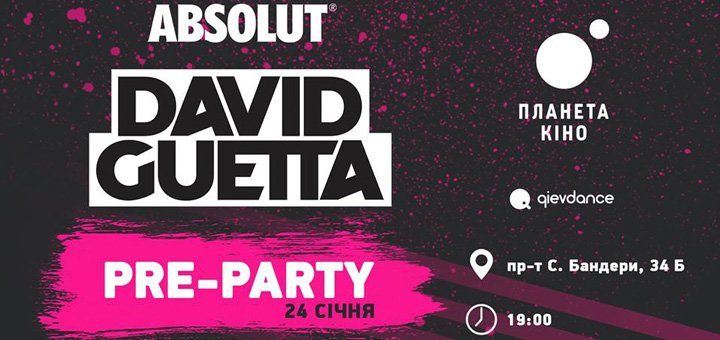 "Pre-party" show David Guetta in "Planet Kino"